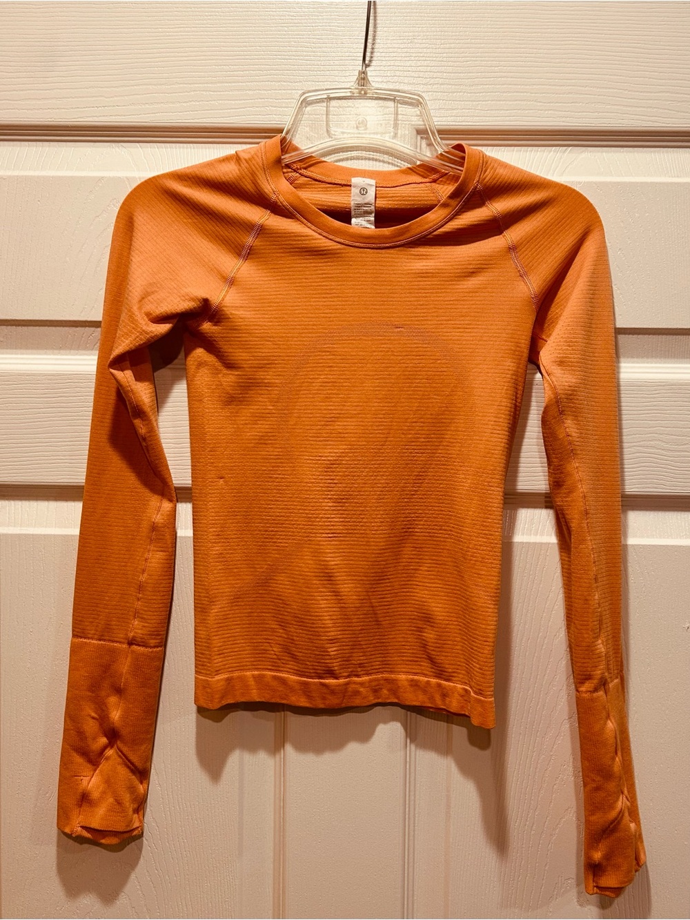 Lululemon Swiftly Tech Long Sleeve Shirt 2.0. Orange